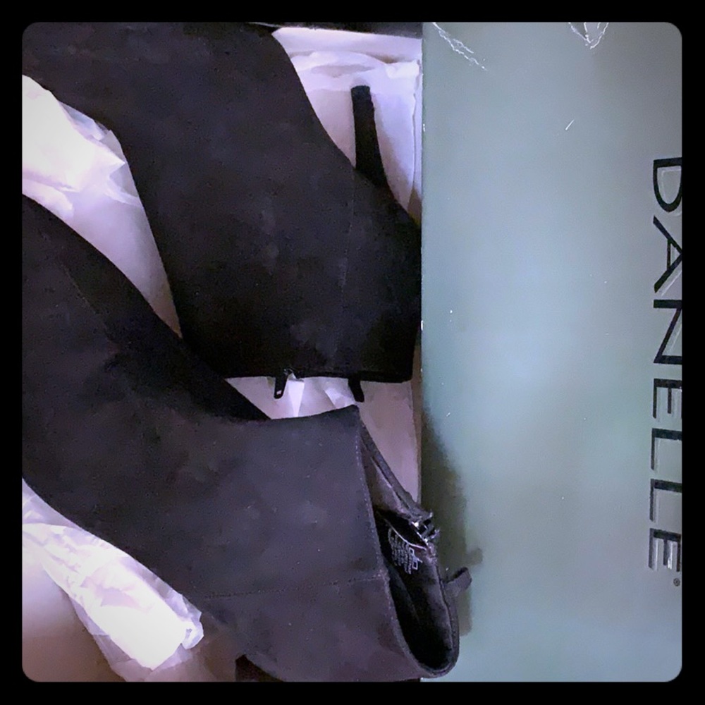 Black Suede 4” heel